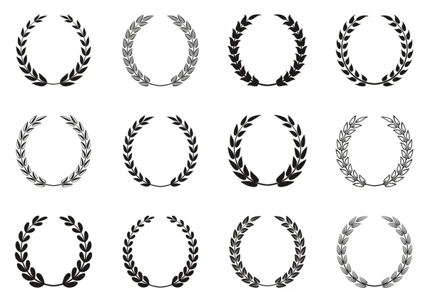 Laurel wreaths — Stock Vector