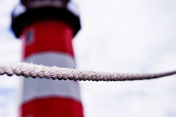 Rope and lighthouse — Stock Photo, Image