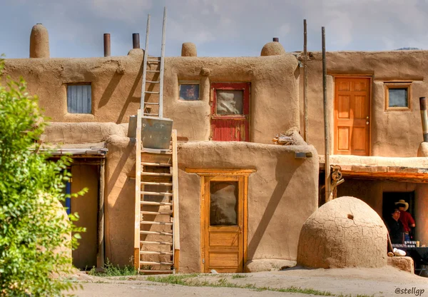 Taos Pueblo Stockbild