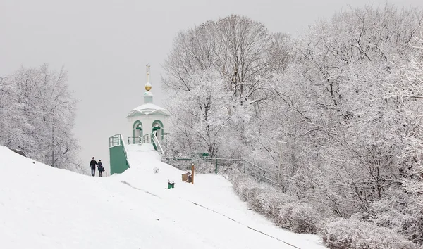 Sneeuw in Moskou — Stockfoto