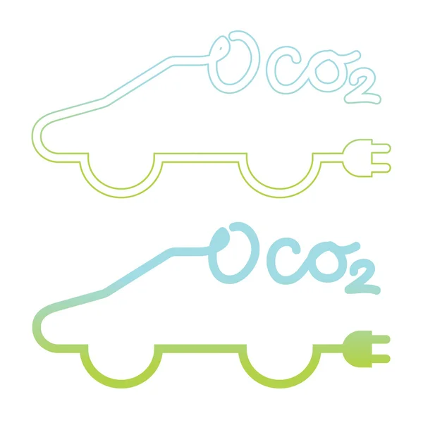 Zero emission electric car — Stock Vector © leono77 14732169