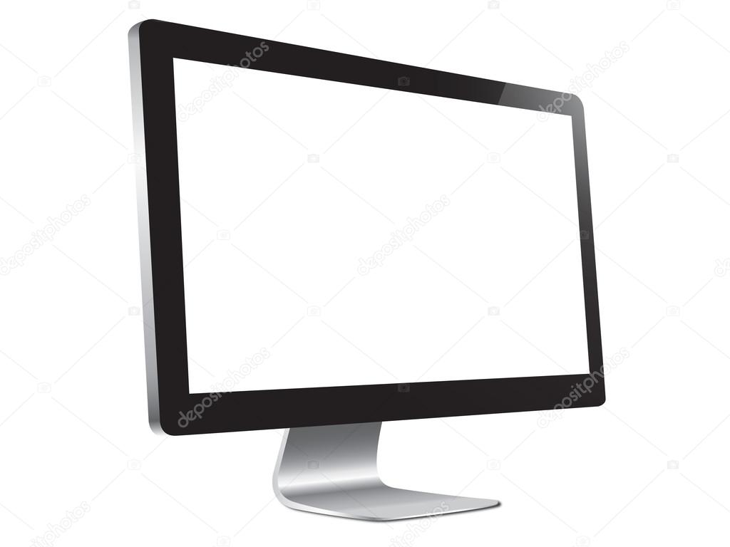Isolated computer with white display