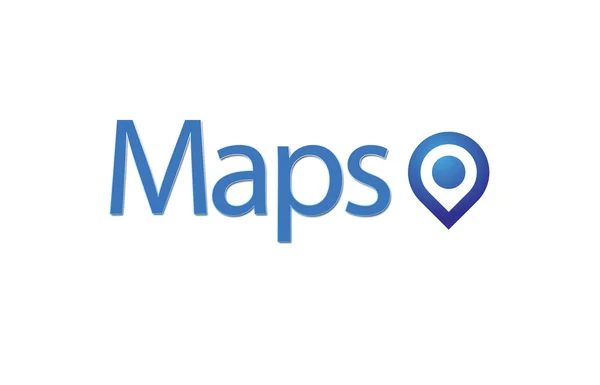 Maps, blue Pointer and Business Strategy — Stock Photo, Image