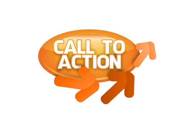 Call to Action, Página inicial, Página de aperto, Web Marketing e conversão — Fotografia de Stock