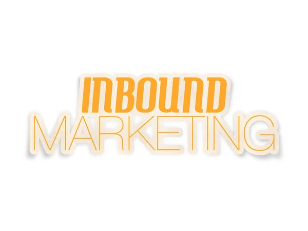 Inbound marketing, content marketing, network, panda, penguin algorithm — Stock Photo, Image