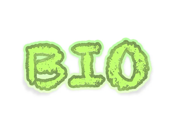 Bio ekolojik metin logo, yeşil, floreal, yaprak logo ve yeşil çevre dostu