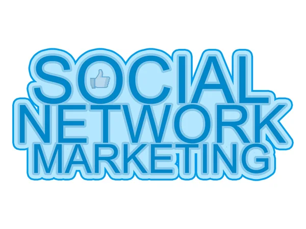 Social Network Marketing, Media, Pubblicità, Reputazione di marca, mano come, Condivisione, Mi piace, Internet business, concetto — Foto Stock