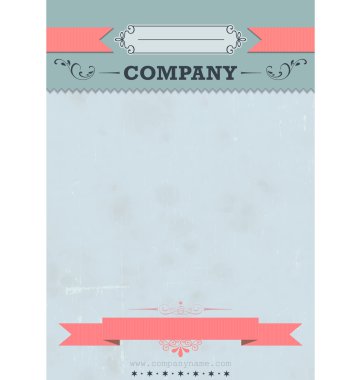 Retro el ilanı vektör