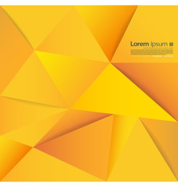 soyut üçgen sarı kağıt vektör