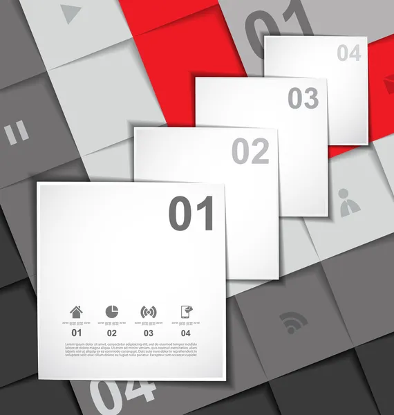 Ebenen moderner Hintergrund-Infografik-Vektor — Stockvektor