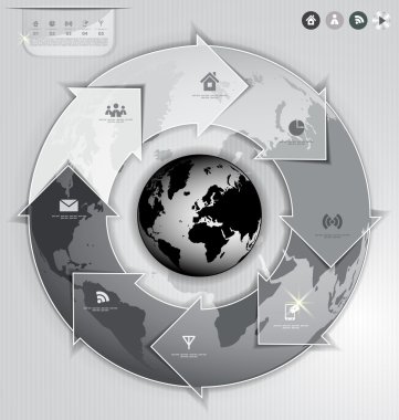 Dünya vektör infographics