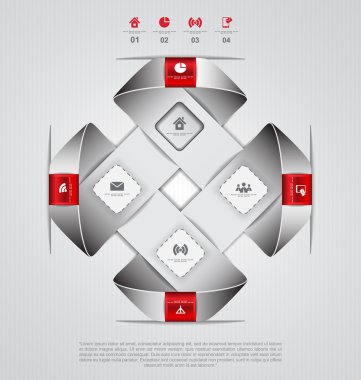 modern tasarım Infographic şablonu