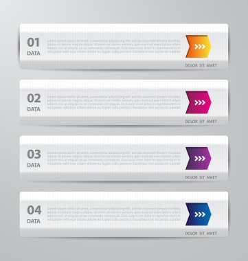 3D çizim Infographic vektör soyut