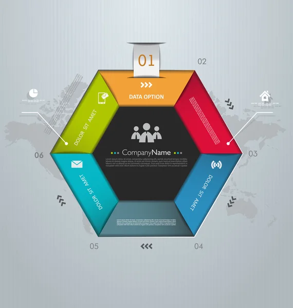 Modèle de présentation de votre entreprise — Image vectorielle