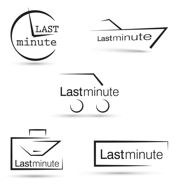 Último minuto vector — Archivo Imágenes Vectoriales