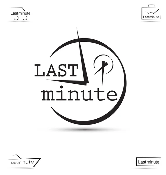 Last-Minute-Vektor — Stockvektor