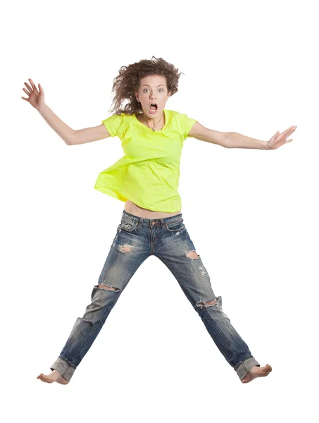 Genç Kadın Zıplıyor