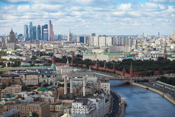 Panorama aérien du centre de Moscou Photos De Stock Libres De Droits