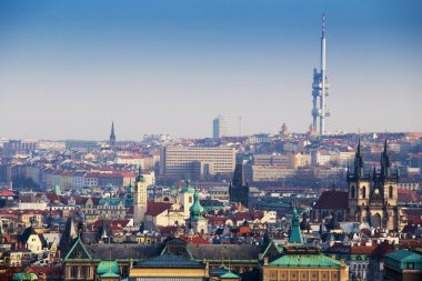 Prag merkez hava panorama, prague, Çek Cumhuriyeti