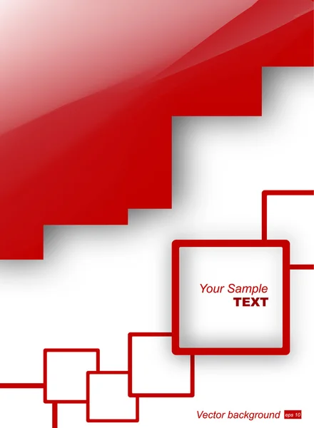 Fond rouge moderne stylisé — Image vectorielle
