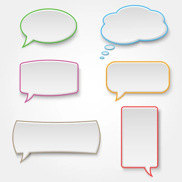 Renkli konuşma baloncukları koleksiyonu