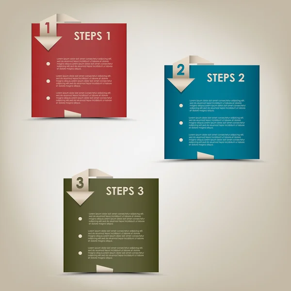 Modern origami adım ilerleme arka plan