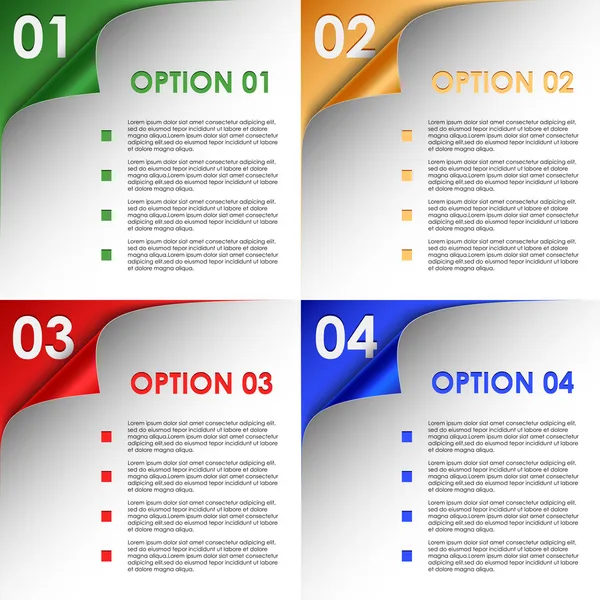 renkli bükülmüş köşe arka plan seçenekleri