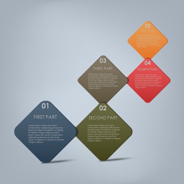 renkli adımlar şablon arka plan