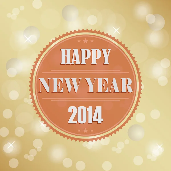 Retro New Years wish background — Stock Vector