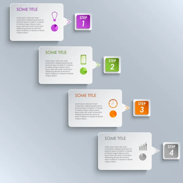 bilgi grafik merdiven tasarım şablonu