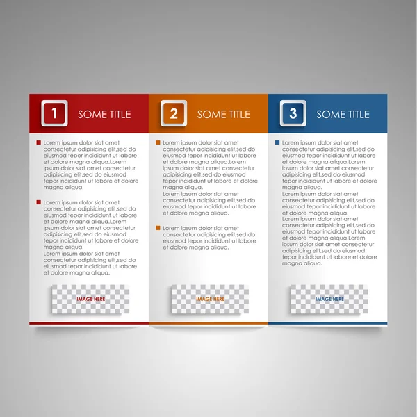 Brochure élément de design moderne coloré — Image vectorielle