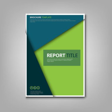 Broşürler ya da el ilanları üçgen desenli 10 birim