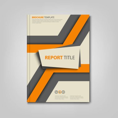 Çizgili broşür ya da broşür ya da el ilanı tasarım vektörü 10