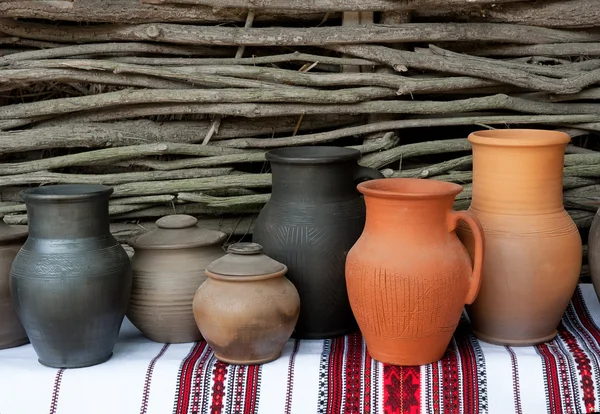 Jarros de cerâmica — Fotografia de Stock