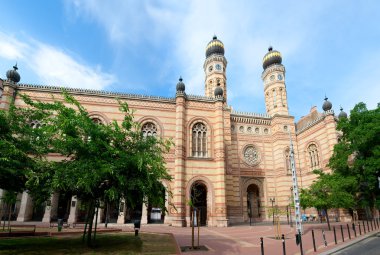 Perspektif Görünümü giriş landmark süslü Yahudi tapınağı gr