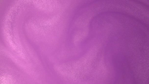 Fondo abstracto brillo rosa. La pintura rosa líquida brillante fluye lentamente sobre la superficie. Vacaciones, año nuevo, moda, abstracto vídeo concepto de arte — Vídeo de stock