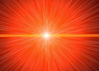 Soyut güneş ışınları etkisi. Parlak güneş ya da lazer kozmik ışınlar, ışıltılar ve optik mercekli ışıldayan ışık parçacıkları boş siyah arkaplan üzerinde etki eder.. 