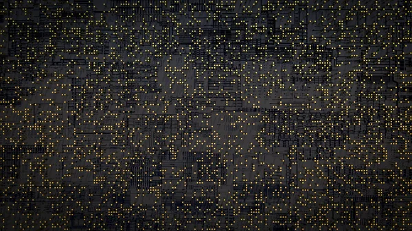 3d processeur cpu puce fond. Illustration abstraite technologique des microcircuits et des micropuces. Intelligence artificielle, IA, cryptoéconomie, concept nft — Photo