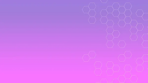 Сетка сотов на цветном градиентном фоне. Цифровая сеть — стоковое фото