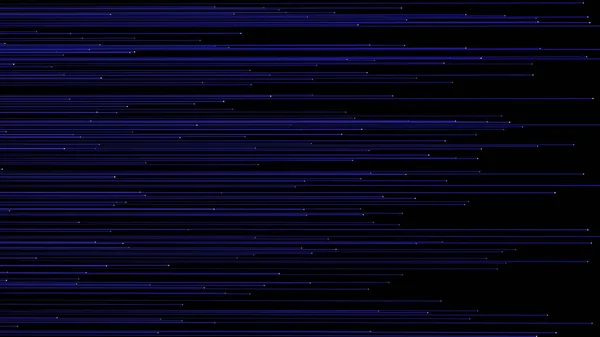 3d abstract data lines background. Digital neon blu energy lines move on black backdrop. Network, internet, technology concept. — Stock Photo, Image