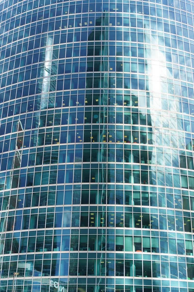 Business Centrum Byggnader Bakgrund Modern Kontorsarkitektur Finansdistriktet Skyskrapor Soligt Väder — Stockfoto