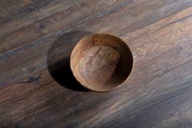 Ahşap kaplama parke döşeme, doku ve bambu ahşap bir kâse. Yüksek kalite fotoğraf