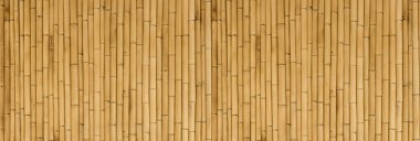 Bambu afiş arka planı. Dekoratif duvarda ahşap desenli bambu bitkisi. Yüksek kalite fotoğraf