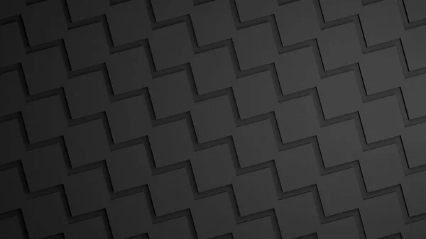 3Dブラック抽象的な背景 ダーク幾何学技術壁紙表面 科学技術コンピュータネットワークの概念 高品質の3Dイラスト — ストック写真