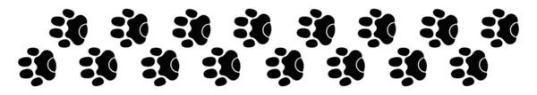 Paw Foot Trail Print Animal Different Animal Paw Stock Vector – Stock-vektor