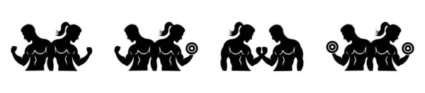 Fitness Logo Gym Logo Vector Icon Gym Fitness Logo Inspiration — ストックベクタ