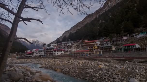 Gangotri Timelapse Himalayas — Stock Video
