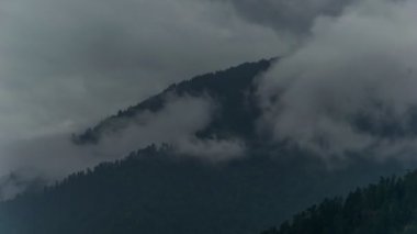 Dağdaki Hareketli Bulutların Zamanı, Himachal Pradesh, Hindistan