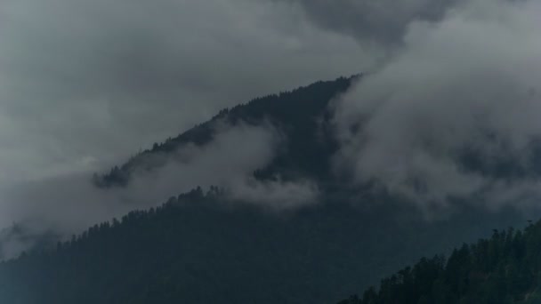 Timelapse Moving Clouds Mountain Himachal Pradesh India — Video Stock