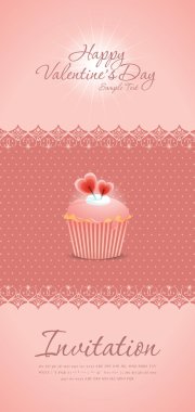 Vintage cupcake arka plan 07